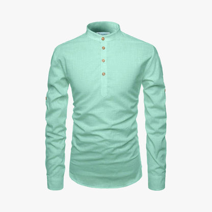 Men Solid Pure Cotton Straight Kurta For Men
