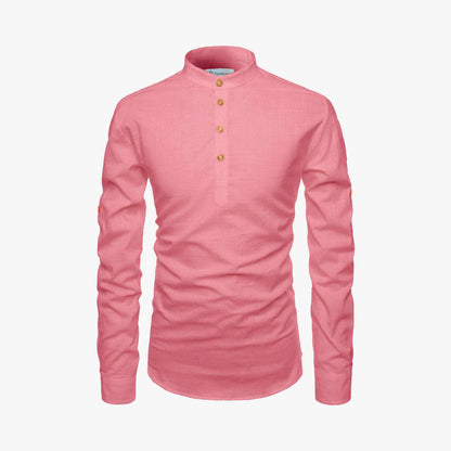 Men Solid Pure Cotton Straight Kurta For Men