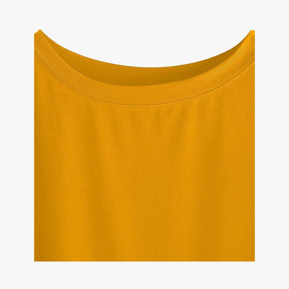 Women Solid Round Neck Cotton  T-Shirt
